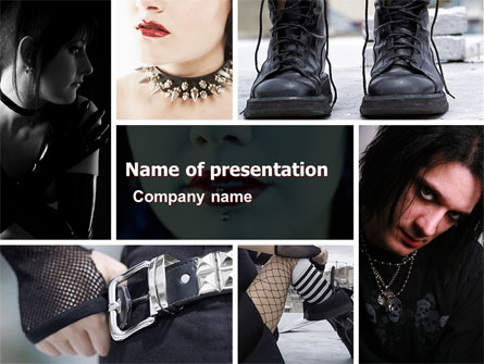 Goth Culture Presentation Template, Master Slide