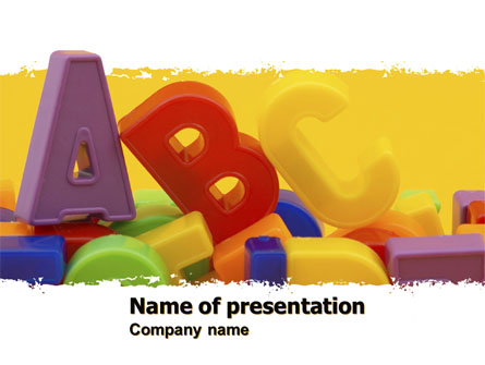 Alphabet Presentation Template, Master Slide