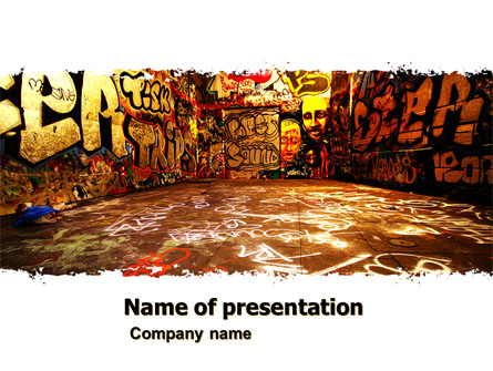 Graffiti Zone Presentation Template, Master Slide