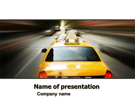 City Taxi Presentation Template, Master Slide