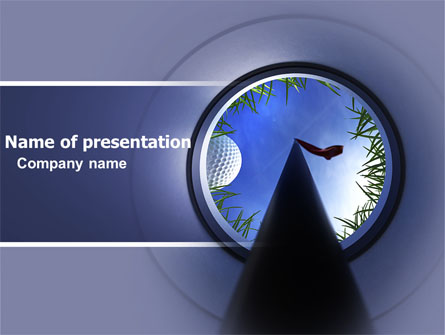 Golf Hole Presentation Template, Master Slide