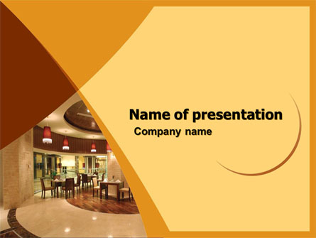 Hotel Restaurant Presentation Template, Master Slide