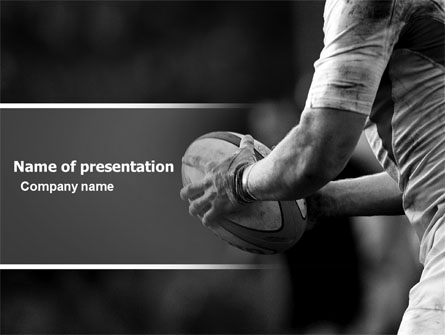 Rugby Football Presentation Template, Master Slide