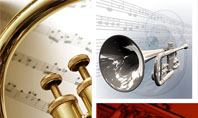 Trumpet Collage Presentation Template
