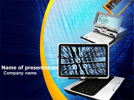 Development of Computing Technology Presentation Template, Master Slide