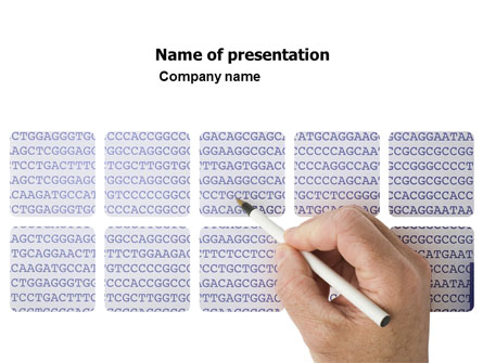 DNA Sequences Presentation Template, Master Slide