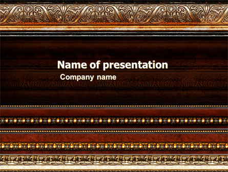 Antique Frame Decoration Presentation Template, Master Slide