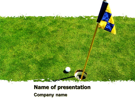Marked Golf Hole Presentation Template, Master Slide
