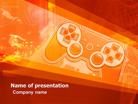 Game Joystick Presentation Template, Master Slide