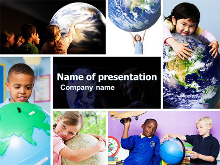 Pupils Of The World Presentation Template, Master Slide