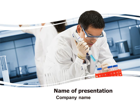 Medical Testing In The Laboratory Presentation Template, Master Slide