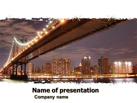 Manhattan Bridge Presentation Template, Master Slide