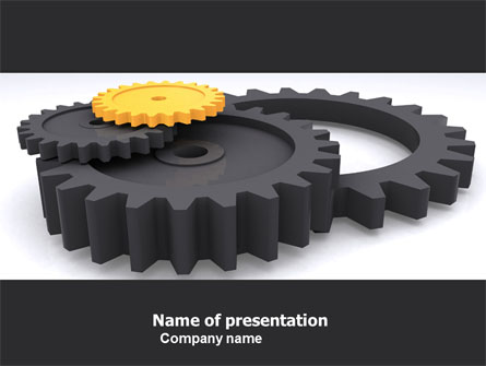 Mechanic Parts Presentation Template, Master Slide