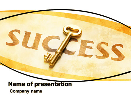 Key to Success Presentation Template, Master Slide