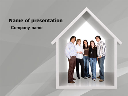 House For Family Presentation Template, Master Slide