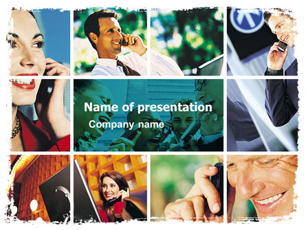 Phone Communication Presentation Template, Master Slide