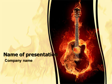 Jazz Guitar Presentation Template, Master Slide
