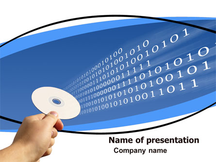 Data CD Presentation Template, Master Slide