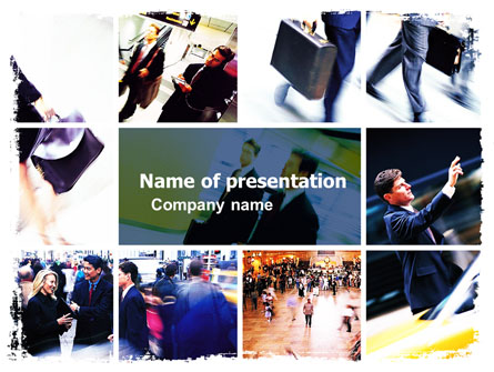 Movement In Business Center Presentation Template, Master Slide
