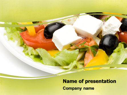 Greek Salad Presentation Template, Master Slide