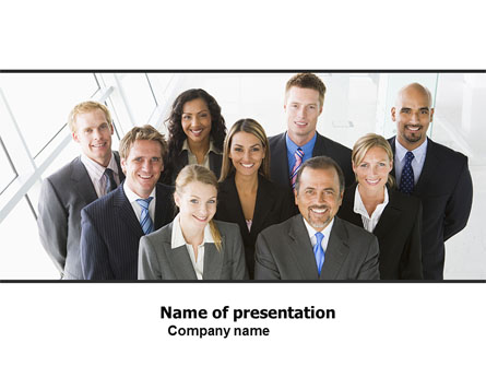 Business Personnel Presentation Template, Master Slide