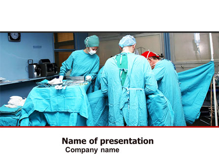 Procedure In Operating Room Presentation Template, Master Slide