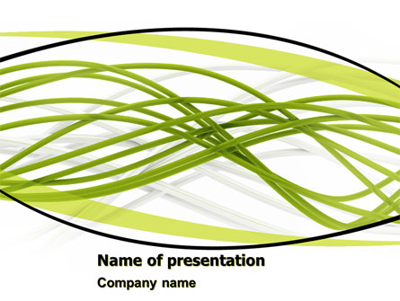 Green Fibers Presentation Template, Master Slide