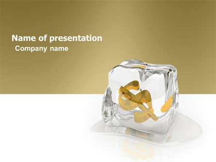 Frozen Dollar Presentation Template, Master Slide