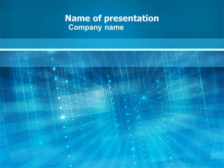 Blue Sparkles Presentation Template, Master Slide