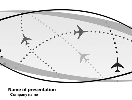 Air Traffic Presentation Template, Master Slide