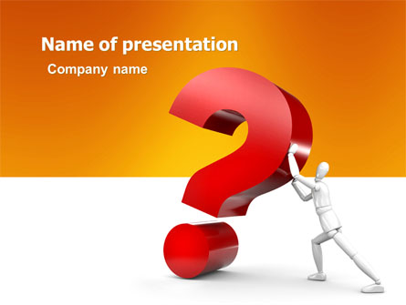 Question Presentation Template, Master Slide