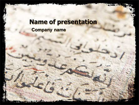 Arabic Presentation Template, Master Slide