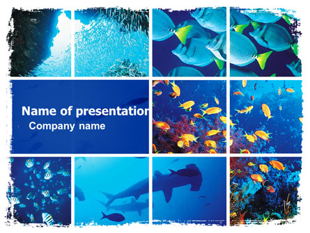 Underwater Life Presentation Template, Master Slide