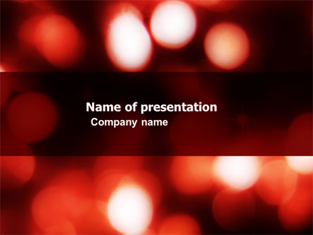 Red Lights Presentation Template, Master Slide