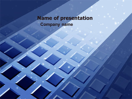 Blue Lattice Presentation Template, Master Slide