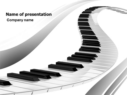 Piano Presentation Template, Master Slide