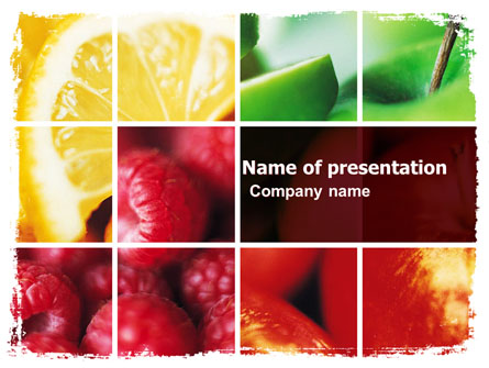 Fresh Fruits Presentation Template, Master Slide