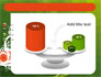 Green Background With White Vegetative Decor slide 10