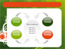 Green Background With White Vegetative Decor slide 6