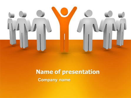 Orange Winner Presentation Template, Master Slide