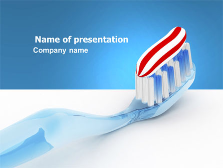 Toothpaste Presentation Template, Master Slide