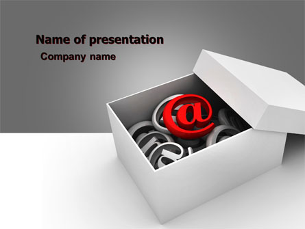 Email Shipping Presentation Template, Master Slide
