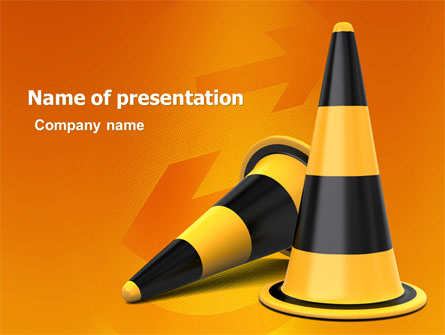 Traffic Cones Presentation Template, Master Slide
