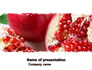 Pomegranate On A Green White Background slide 1