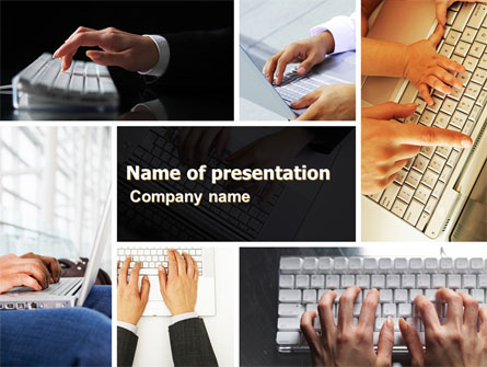 Keyboarding Presentation Template, Master Slide