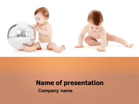 Sweet Babies Presentation Template, Master Slide