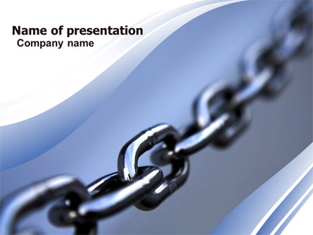 Steel Chain Presentation Template, Master Slide