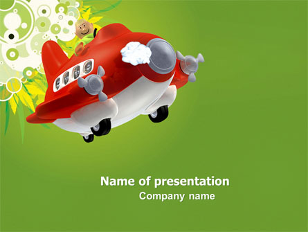 Toy Plane Presentation Template, Master Slide