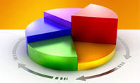 3D Pie Diagram Presentation Template