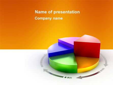 3D Pie Diagram Presentation Template, Master Slide
